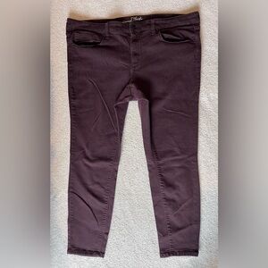 Universal Threads Burgundy Skinny Jean